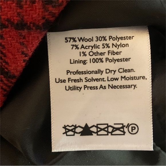 Vintage Dark Academia Skirt 10 Eddie Bauer Wool Blend Plaid Preppy Gothic - Picture 7 of 7